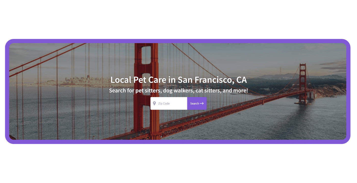 Find a pet care pro - San Fran