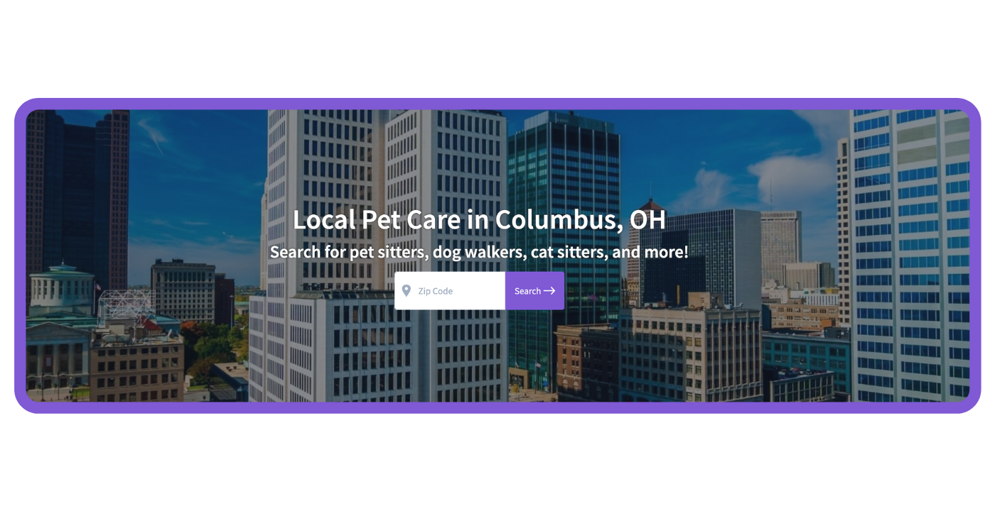 Find a pet care pro - Columbus