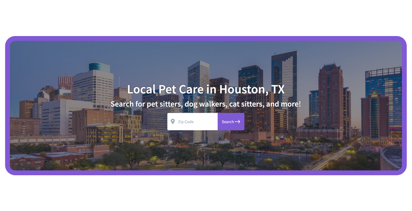 Find a pet care pro - Houston