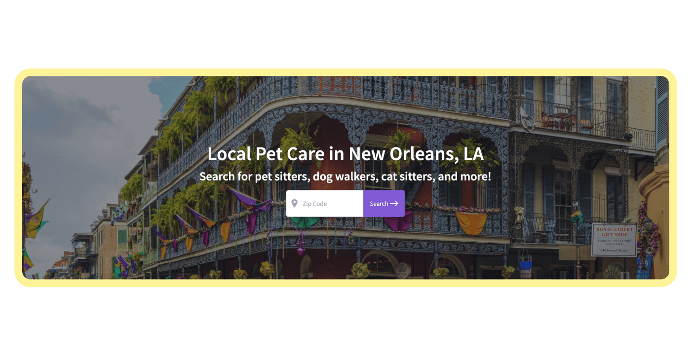 Find a pet care pro - New Orleans