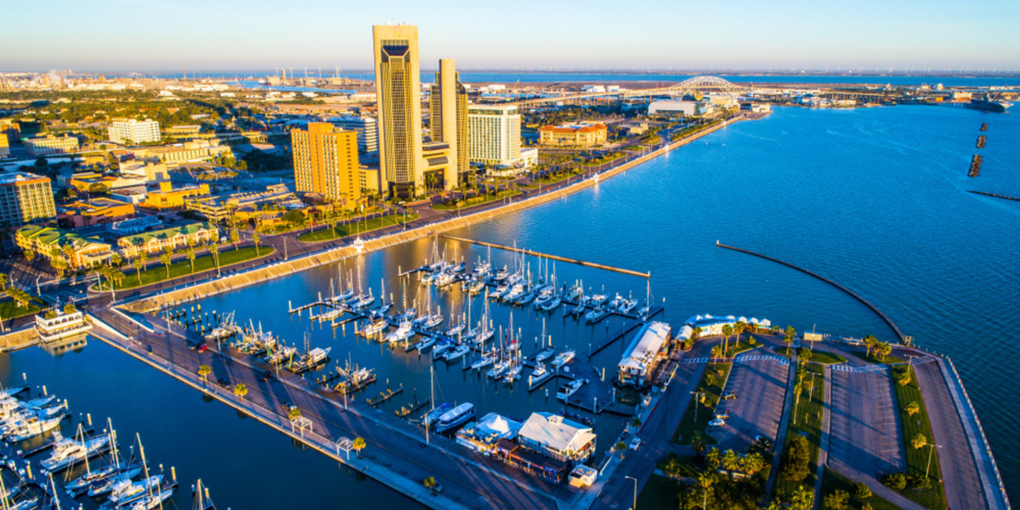 Corpus Christi, TX skyline
