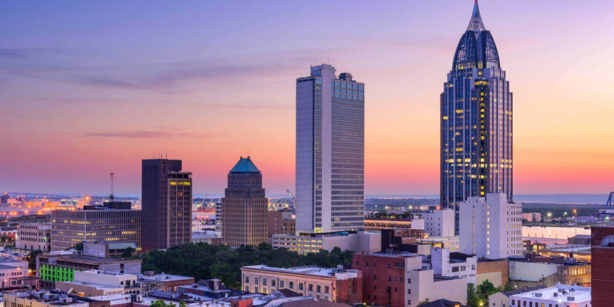 Mobile, AL skyline